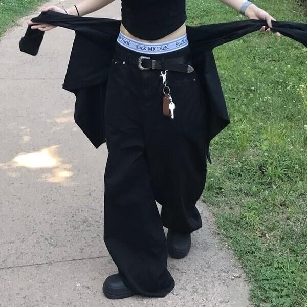 [당일 발송] dow 리어 비죠 면팬츠