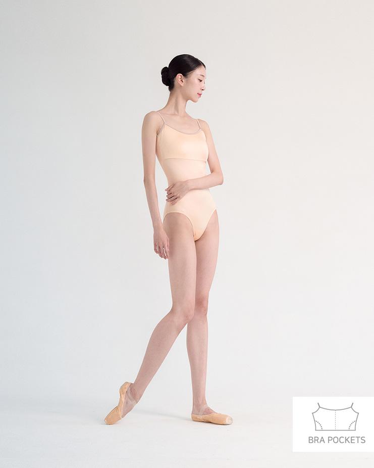 로라캐미솔 레오타드[피치샤베트]