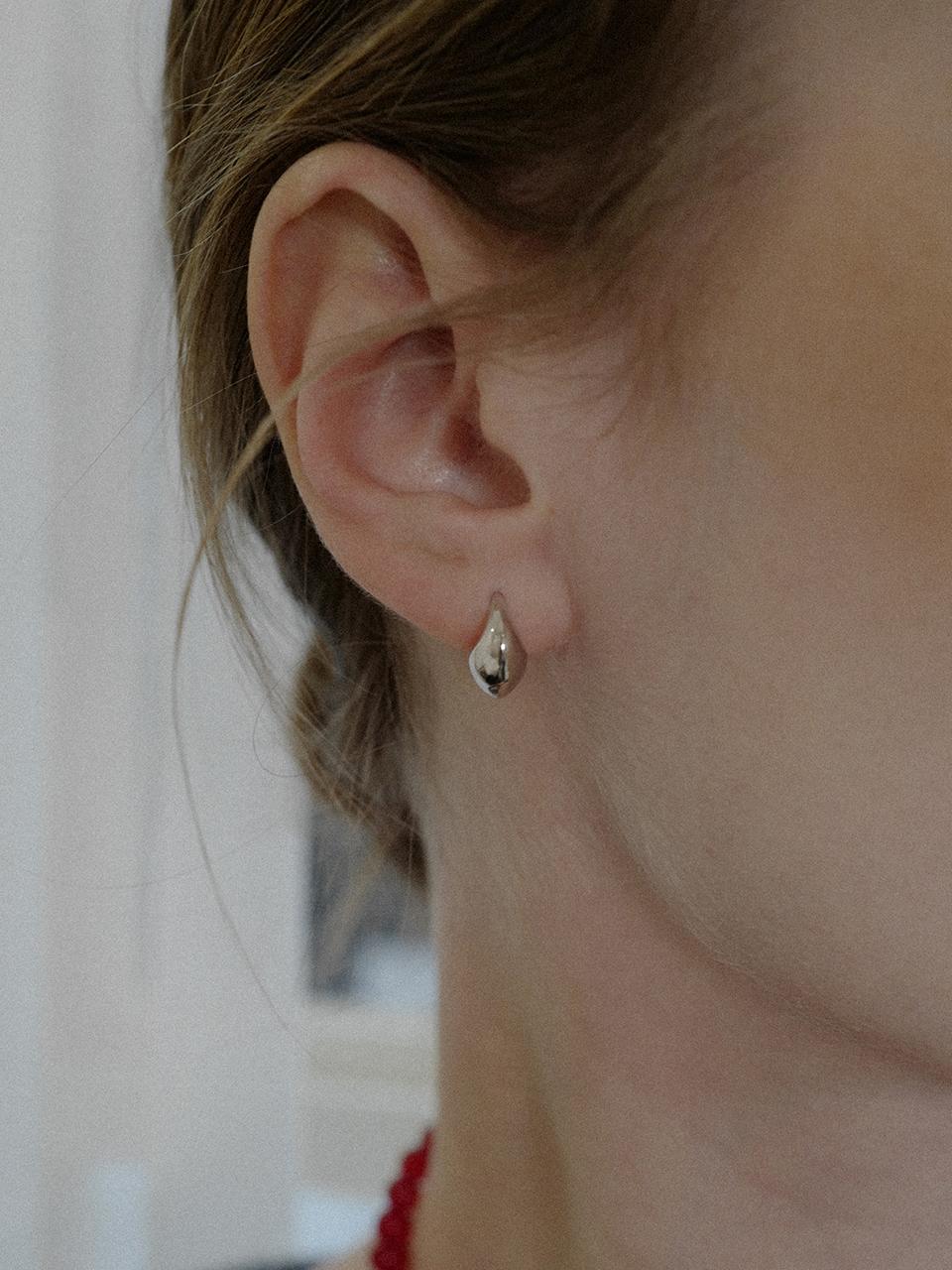 mini crochet ring earring