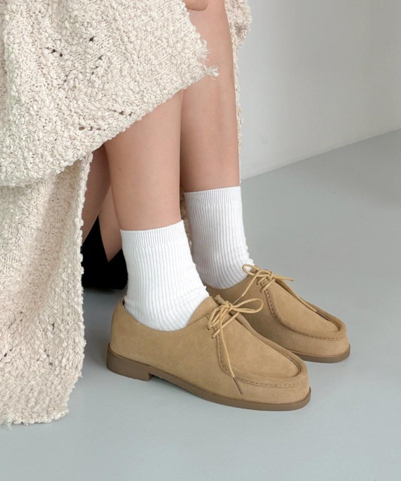 ELLYSBACKALLEY - 왈라비 소가죽 스웨이드 로퍼