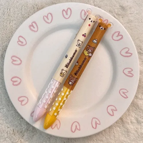 1+1할인)일본 정품  리락쿠마 코리락쿠마 귀달린 2색 mimi 볼펜 산엑스 일본정품