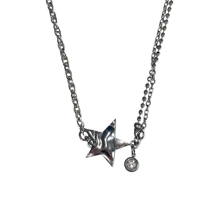 Unbalance Star Necklace
