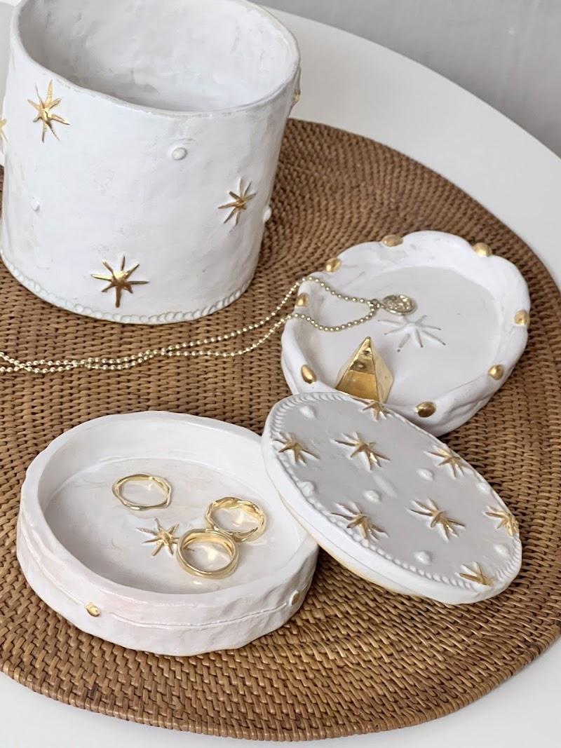 White winter twinkle stars _ jewelry box
