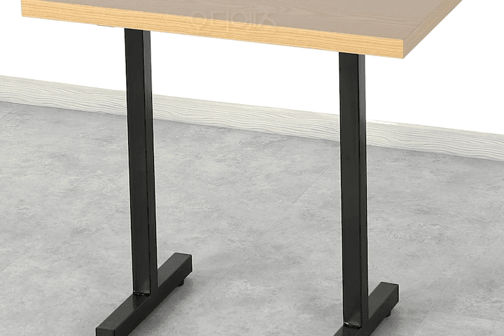 FT6550 블랙쌍다리 사이드책상/코너테이블 W650 x D500