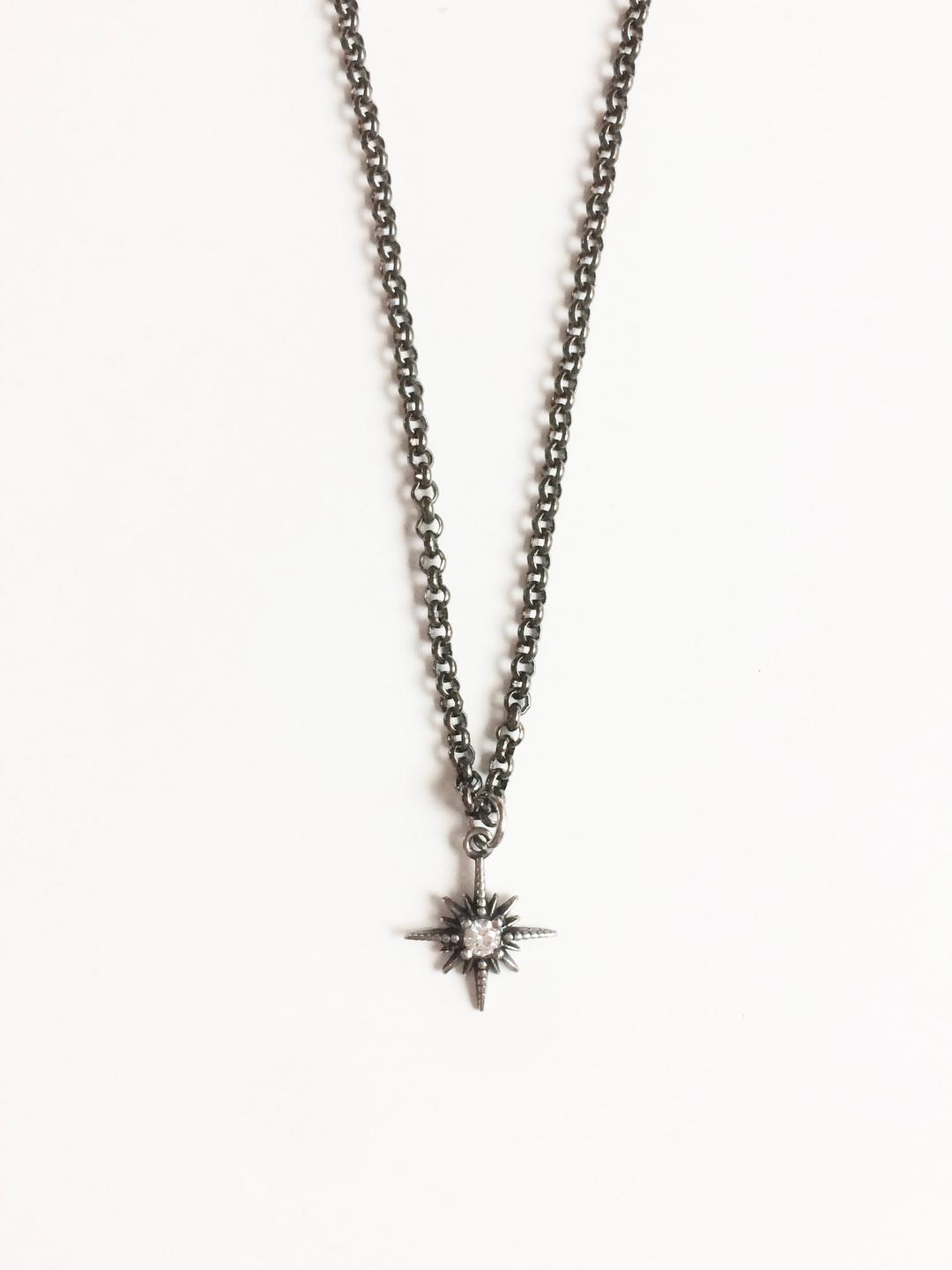 black twinkle necklace