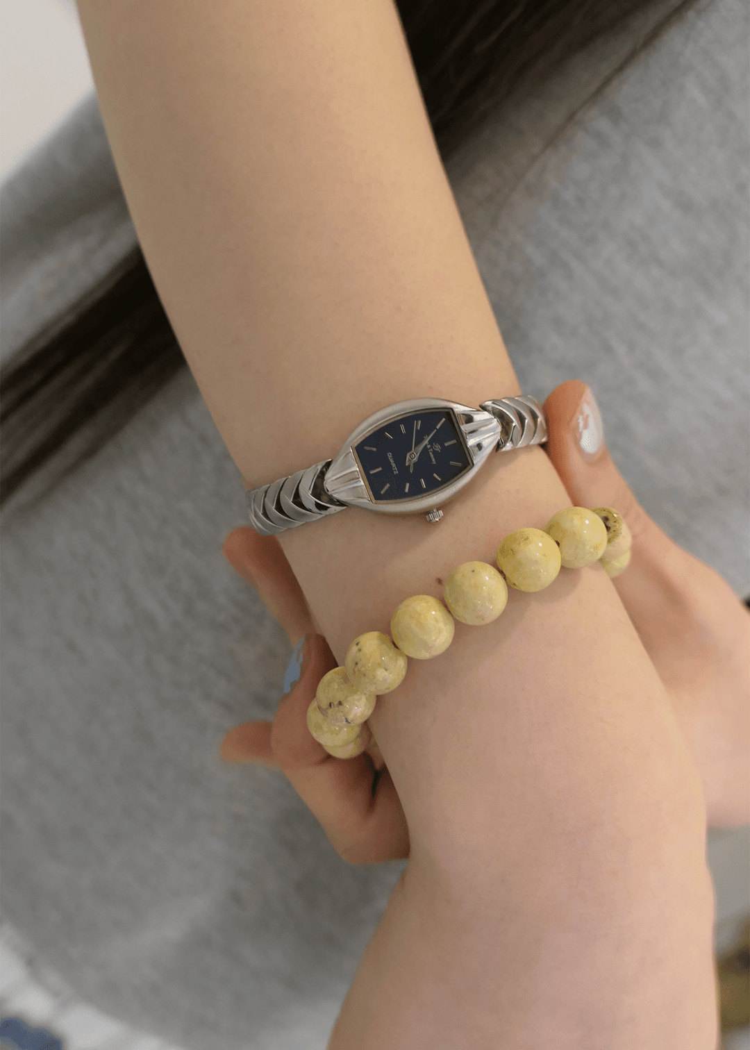 Blue Rugby Ball Watch