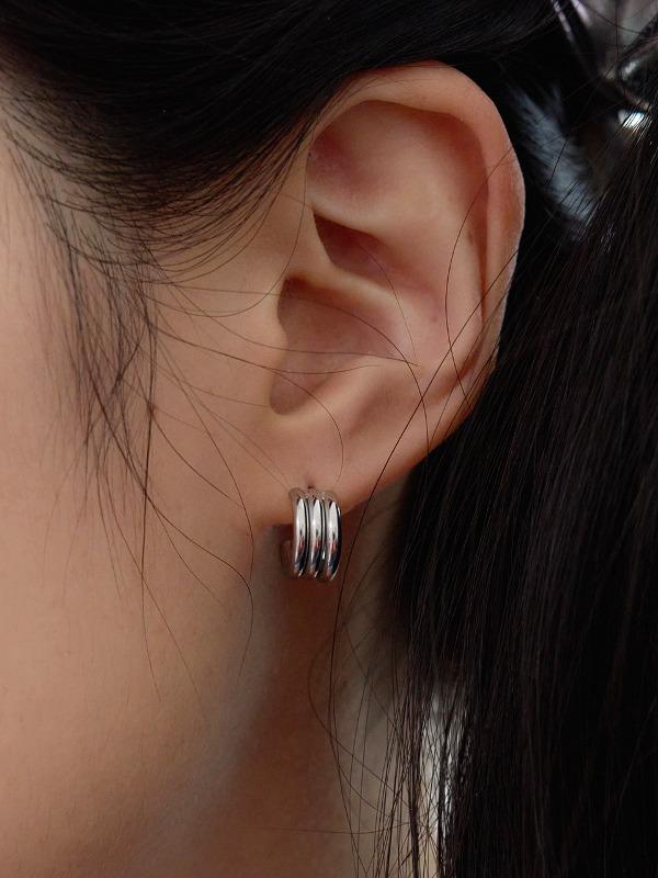 trio stream earring - 2color