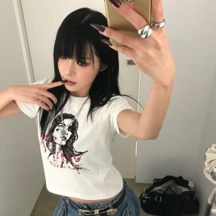 VINTAGE WOMAN TEE WHITE