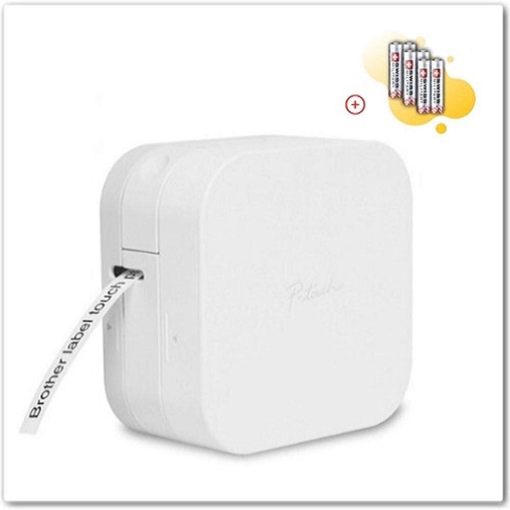브라더 라벨기 블루투스 라벨프린터 네임스티커 기계 이름 라벨링기 P300+건전지