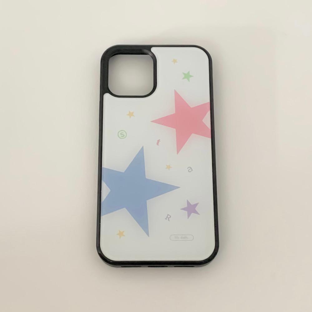 STAR | 유광&무광 글라스 범퍼 폰케이스 - 별사탕 컬러 (글라스, 맥세이프 글라스)