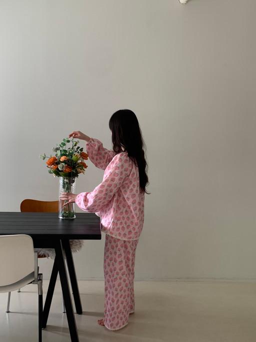 (🍓길이맞춤제작🍓) 딸기 파자마바지