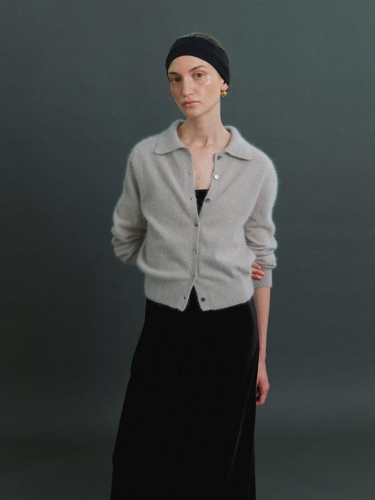 Beni Angora Cardigan in Oat Milk