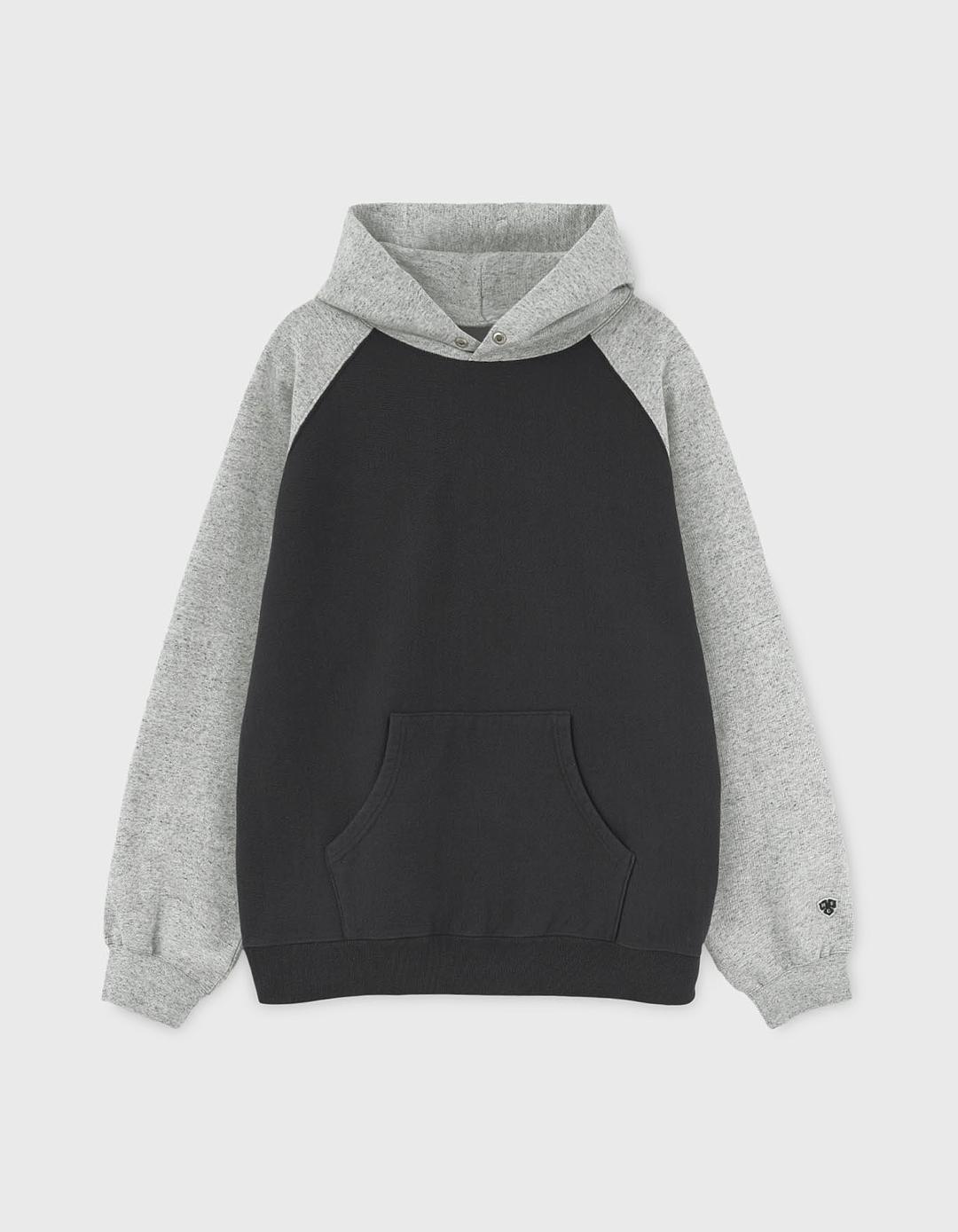 221 VINTAGE WASHED HOODIE / Charcoal-M.Grey(1%)