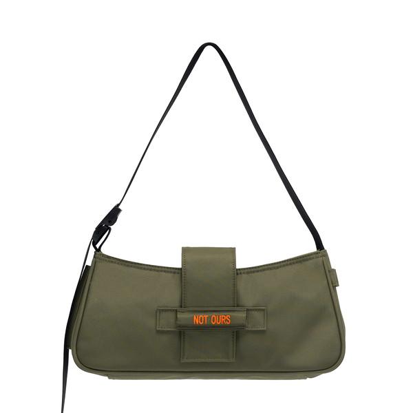 Recycled nylon utility mini bag | Olive