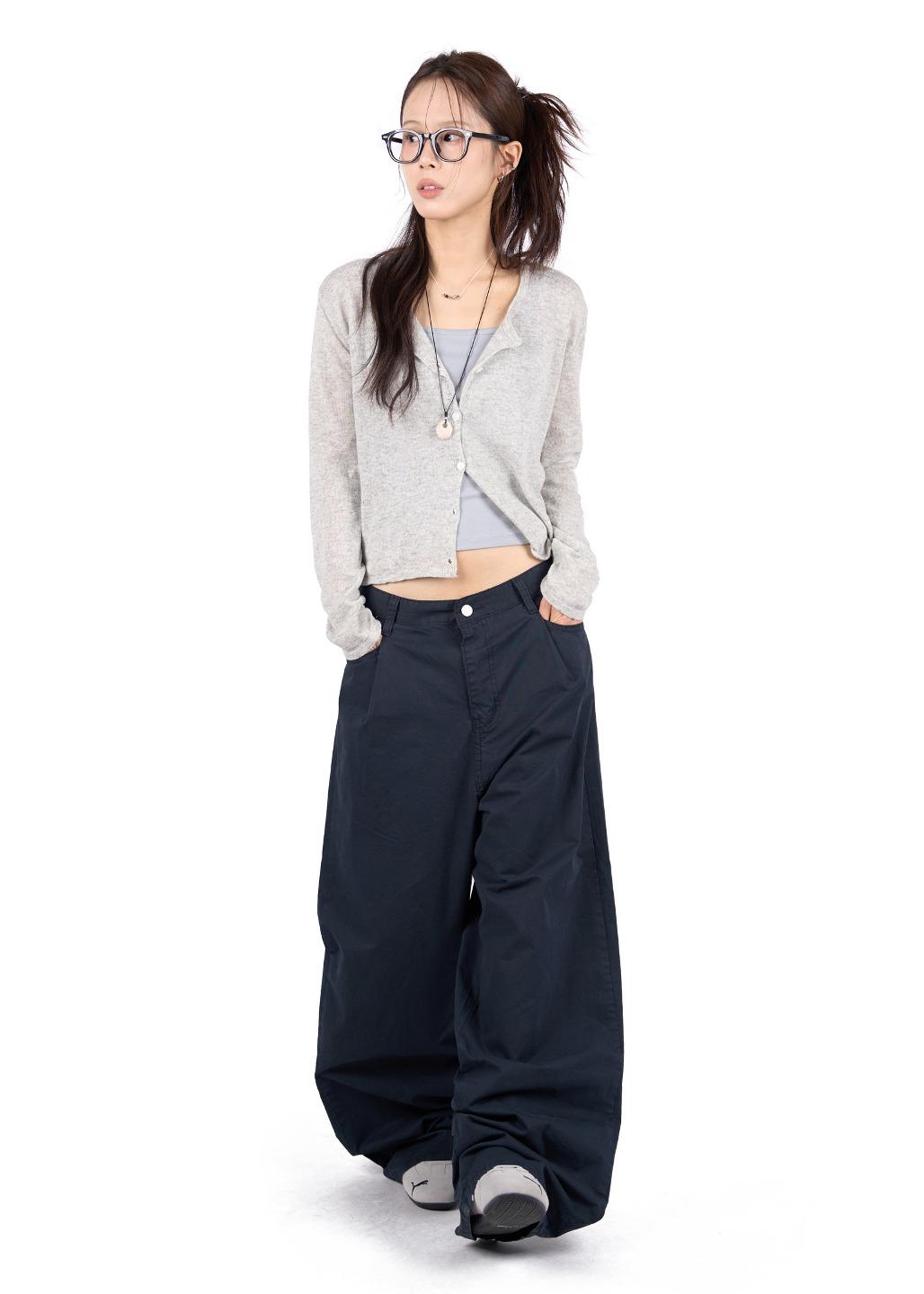 DAILY COTTON PINTUCK PANTS