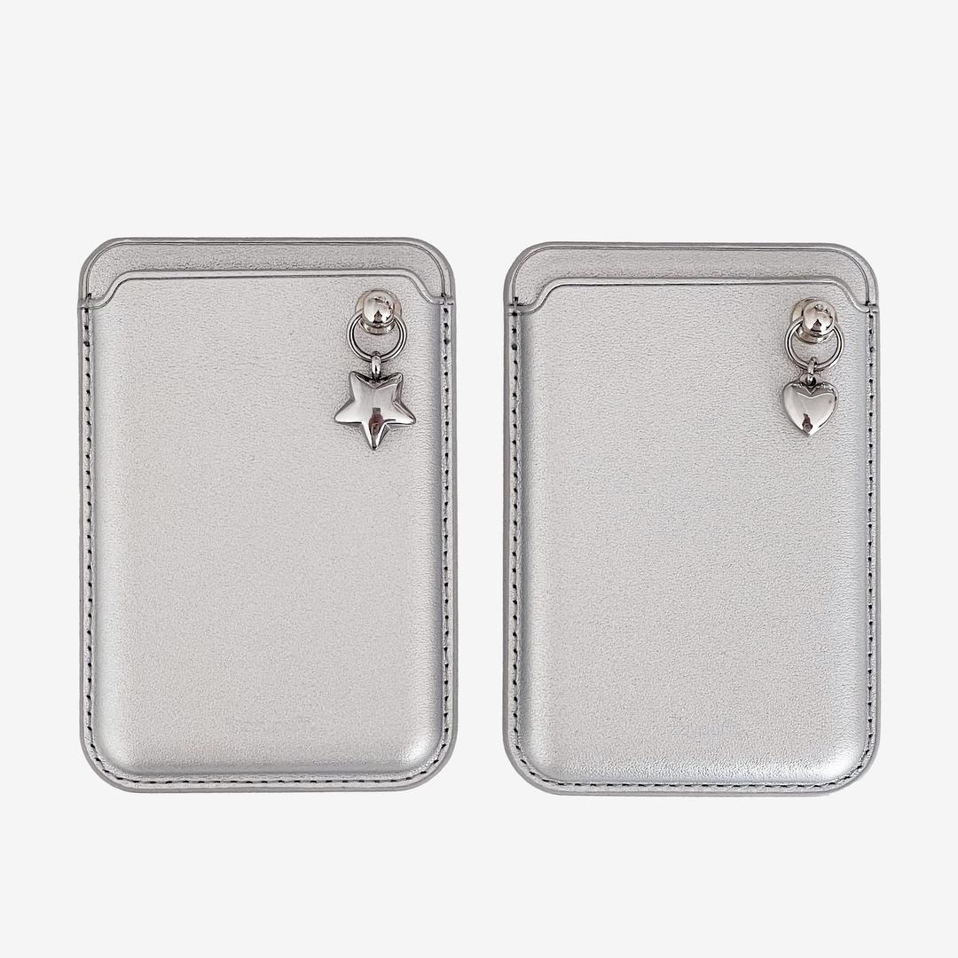 Silver Dangle Magsfe Wallet