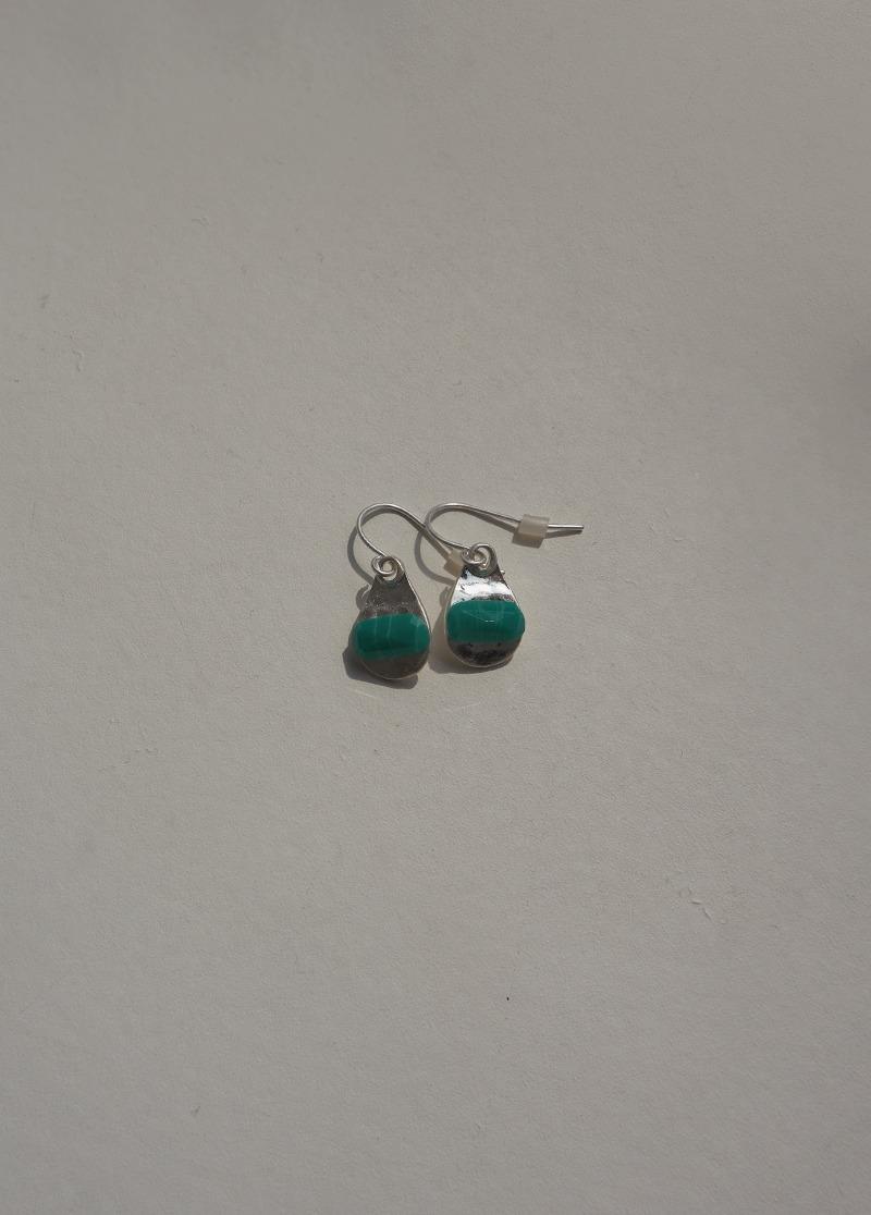 [E541]bohemian green earring/포인트 귀걸이 시선