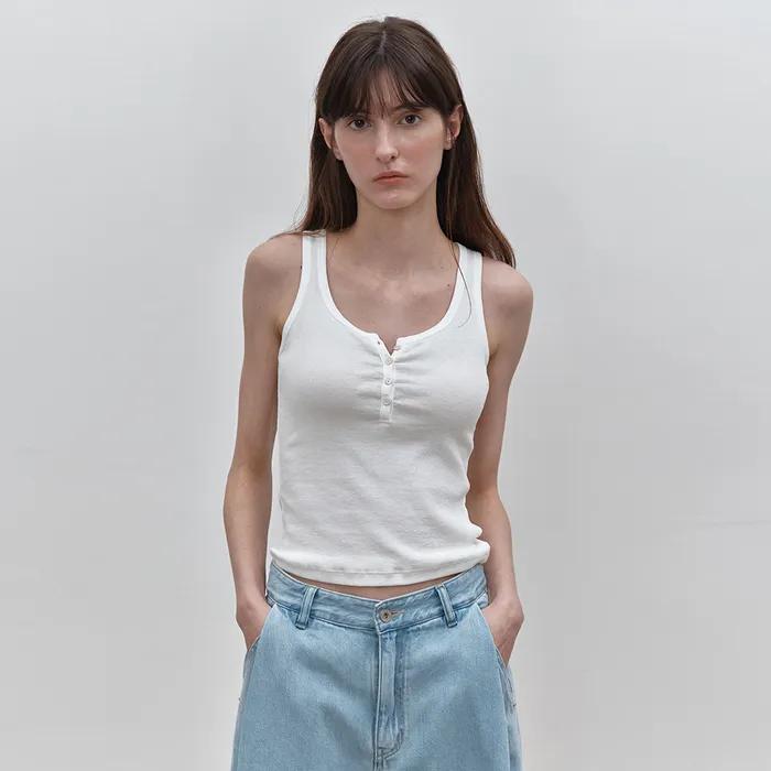 Button sleeveless (ivory)