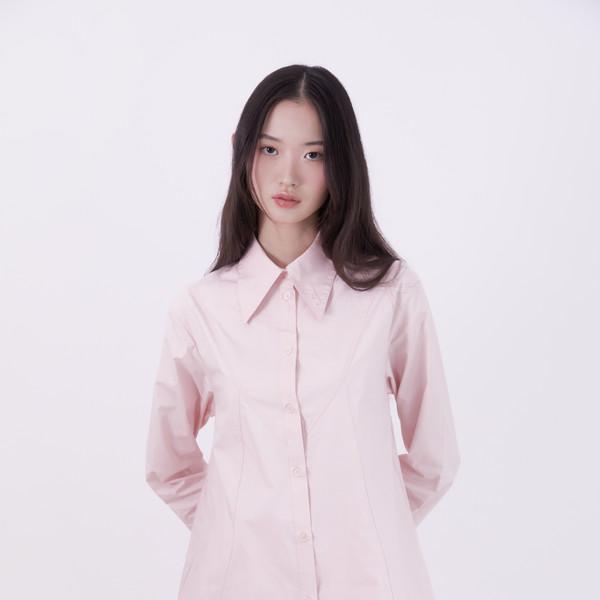 Classic flare-lined shirt (PINK)