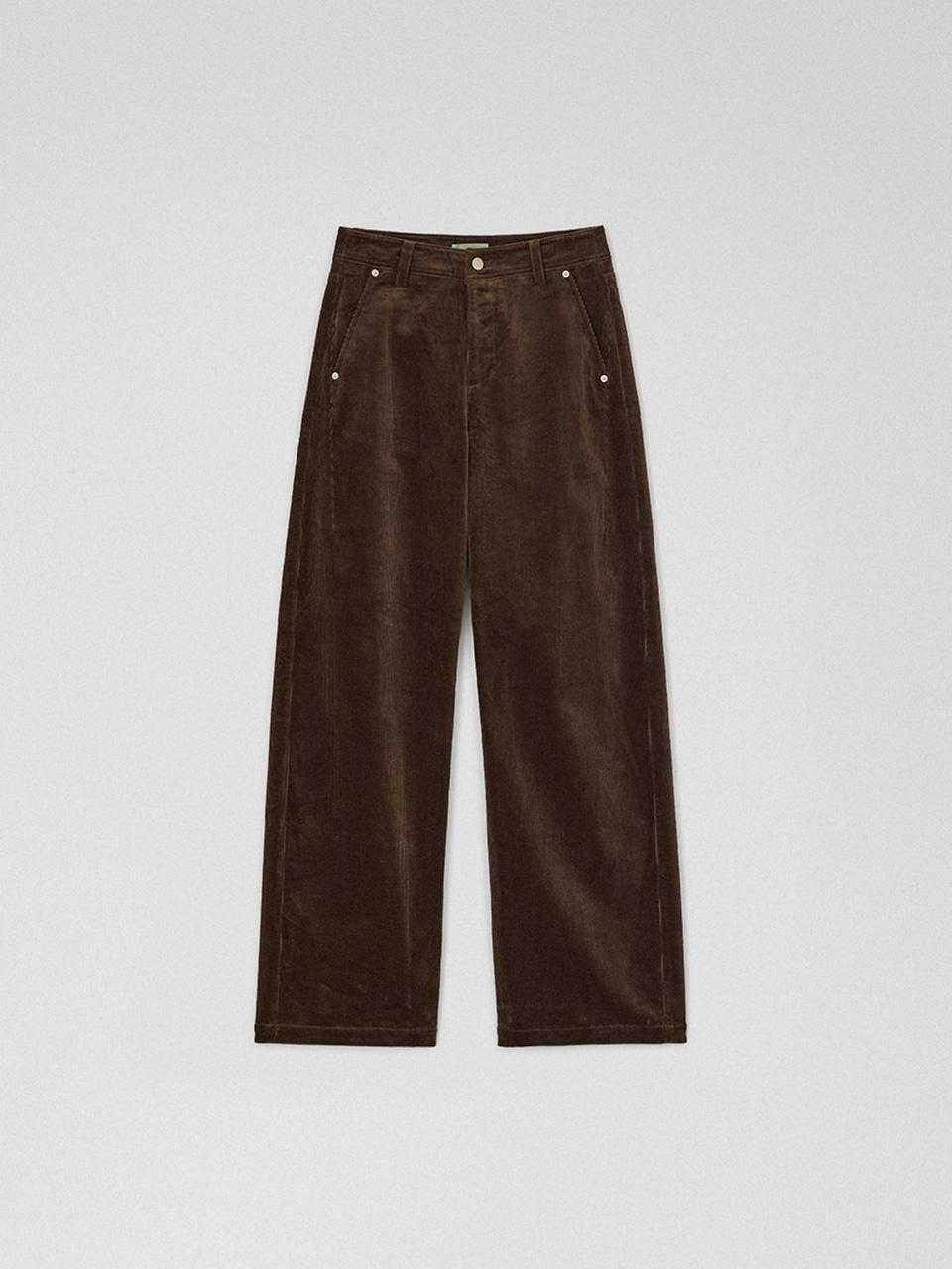 프렌치 코듀로이 팬츠 다크브라운