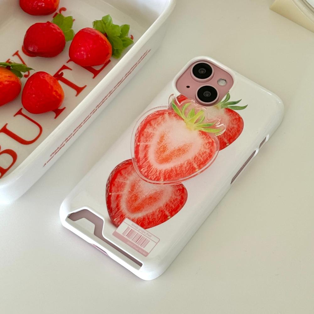 러블리 딸기 카드케이스 아이폰 15
