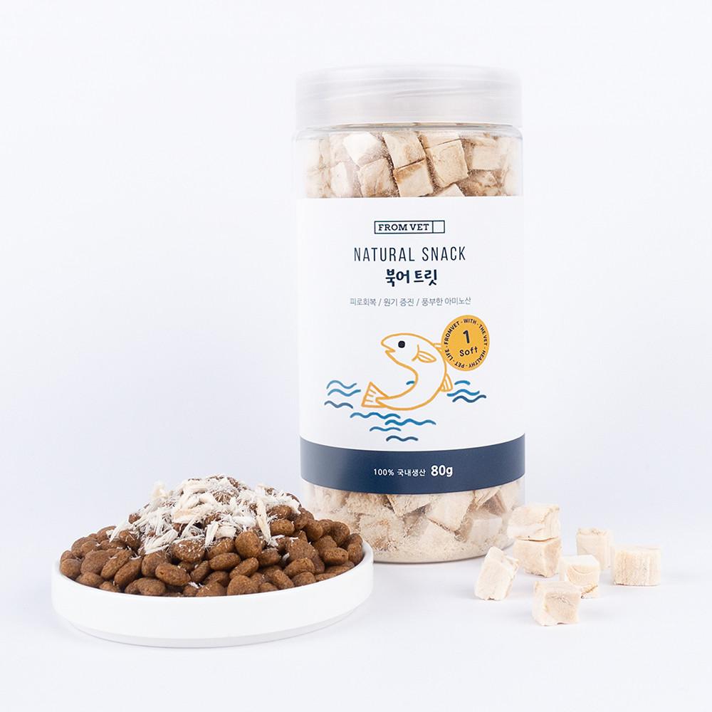 프롬벳 동결건조 북어 트릿 80g 강아지 고양이