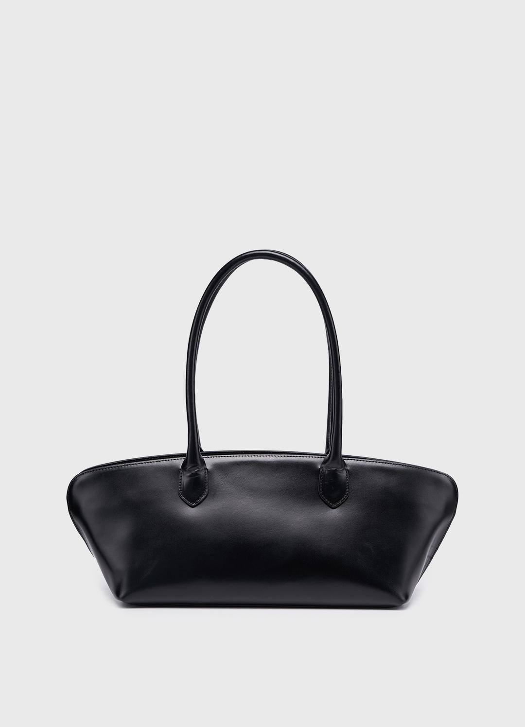 Leather Shell Bag / Black