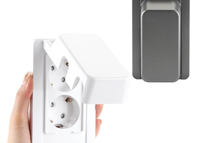 방우 커버 2구 전기 매입 화장실 욕실 방수 콘센트 뚜껑 덮개