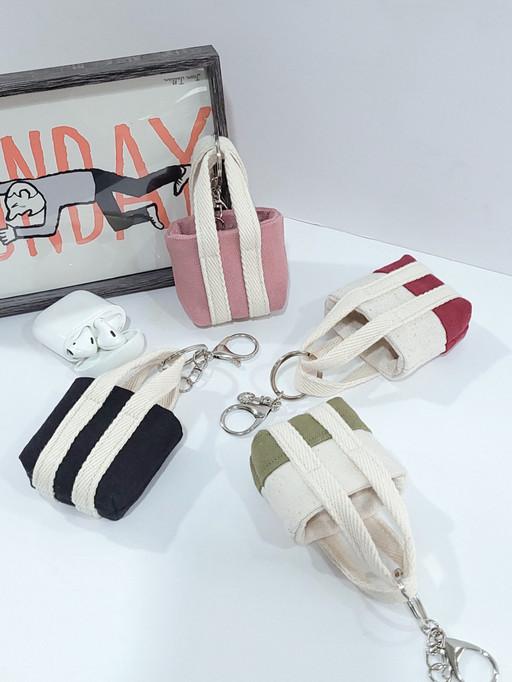 12컬러 미니어처백 백꾸 키링 키홀더 버즈 에어팟케이스