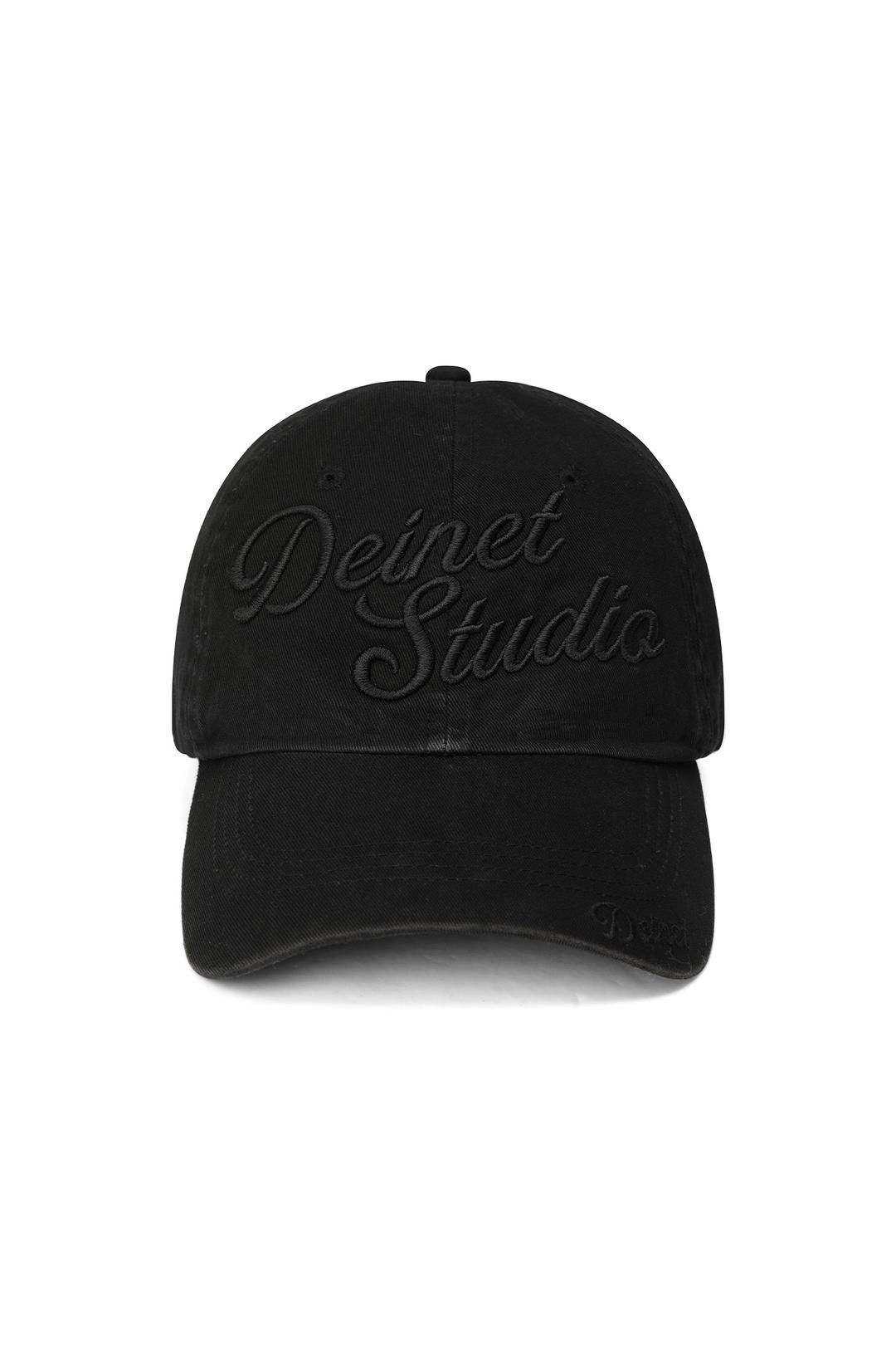 DEINET STUDIO WASHING BALL CAP IN BLACK