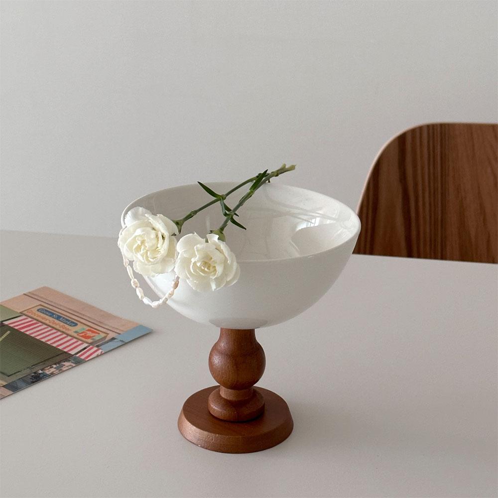 우드 고블렛 트레이 T2 악세사리 보관함 도자기 오브제