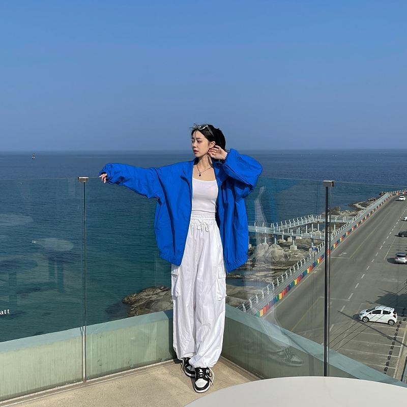 에어 투웨이 오버핏 바람막이