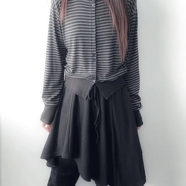 모노 스트라이프 가디건