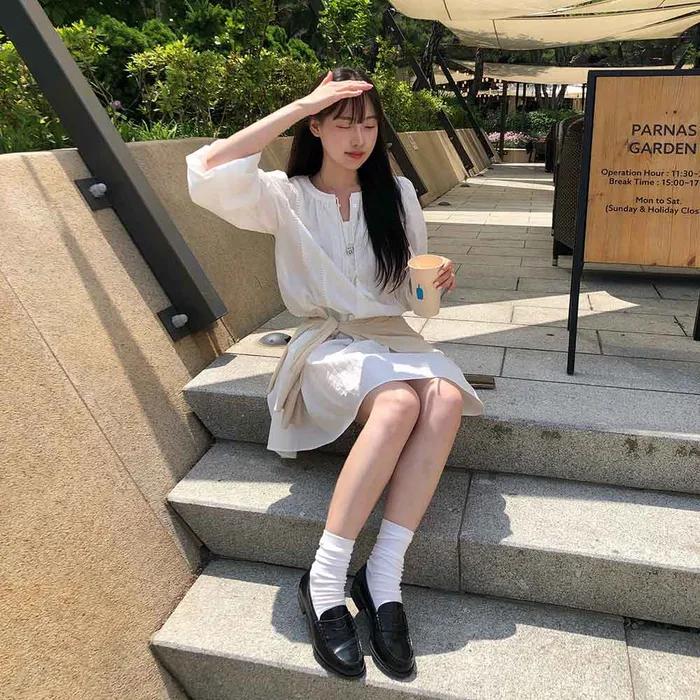 [인플루언서 PICK] 여성용 소가죽 페니로퍼-블랙 (HS-304_BLACK)