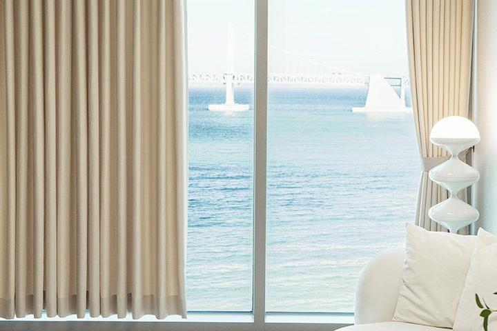 맞춤 호텔핏 듀오 린넨 100% 빛차단 생활암막 핀형/아일렛형/형상기억 암막커튼