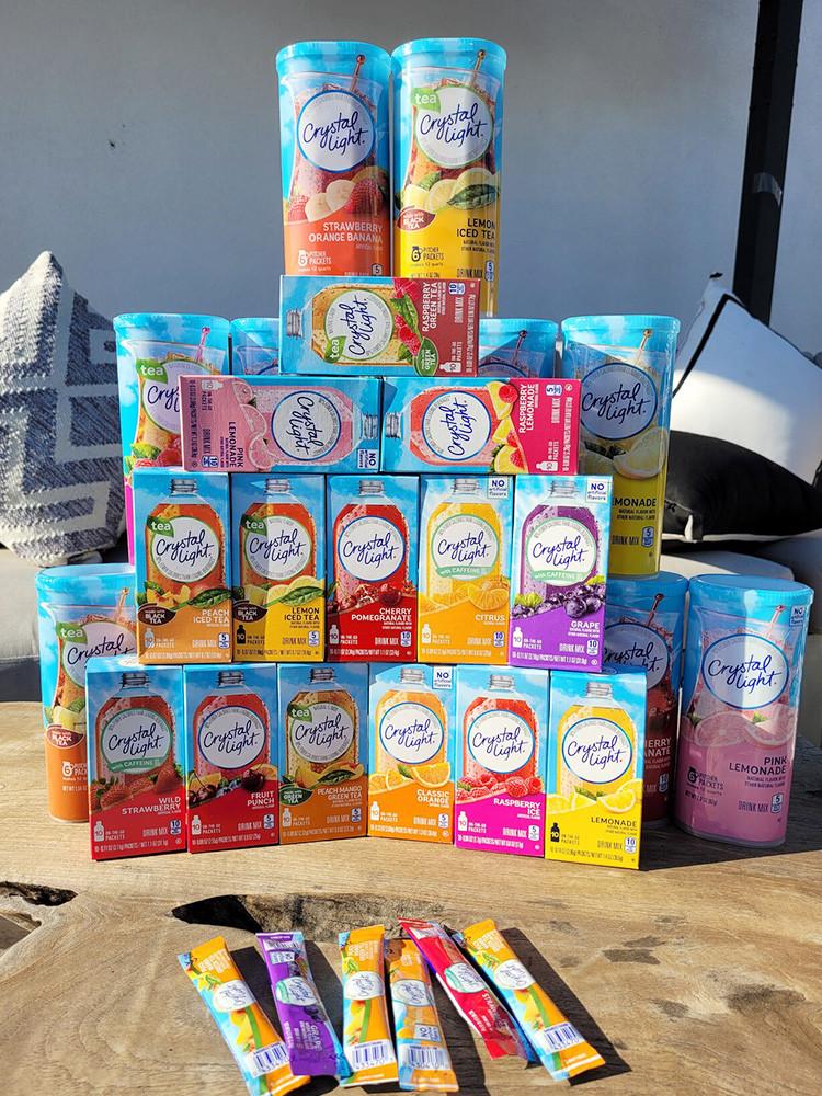 크리스탈라이트 에이드 분말 아이스티 10개 세트 15종