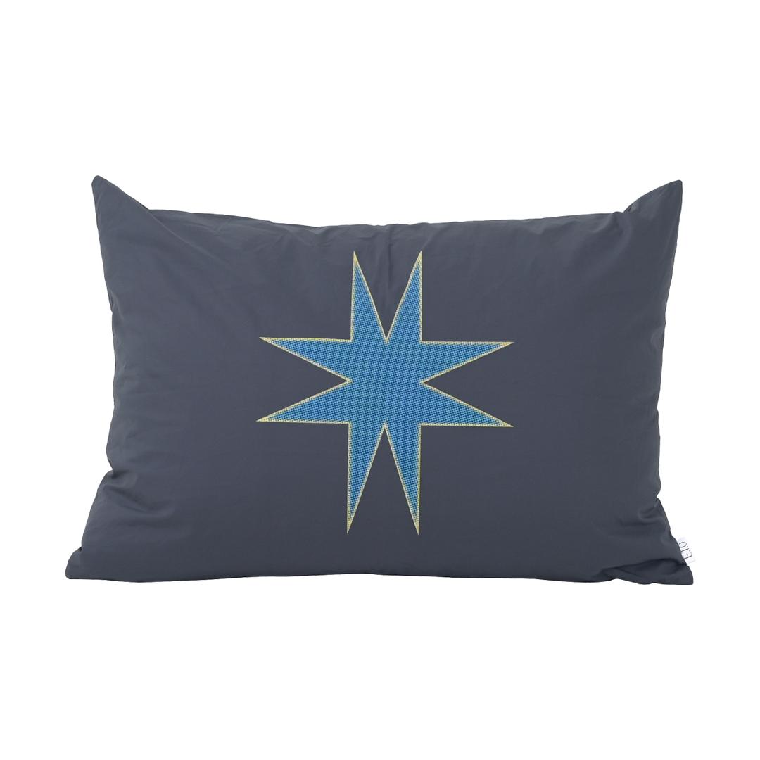 BLUE STAR PILLOW COVER