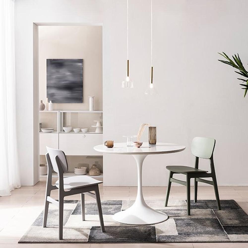 리바트 베리오 2인 원형 세라믹식탁 : 리바트