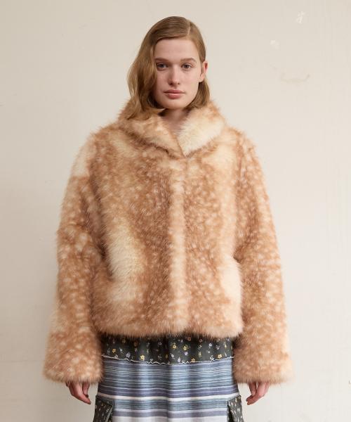Bambi Fur Jacket, Brown
