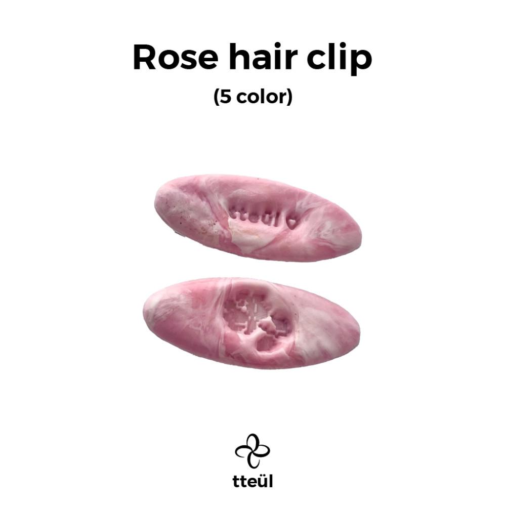 업사이클링 로즈 헤어 클립 (5 color)