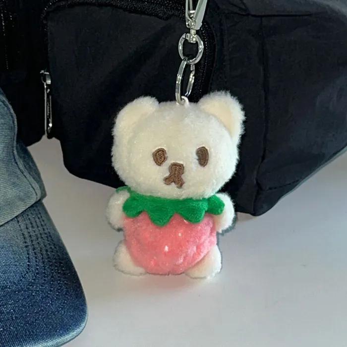Strawberry Muffin Key Ring