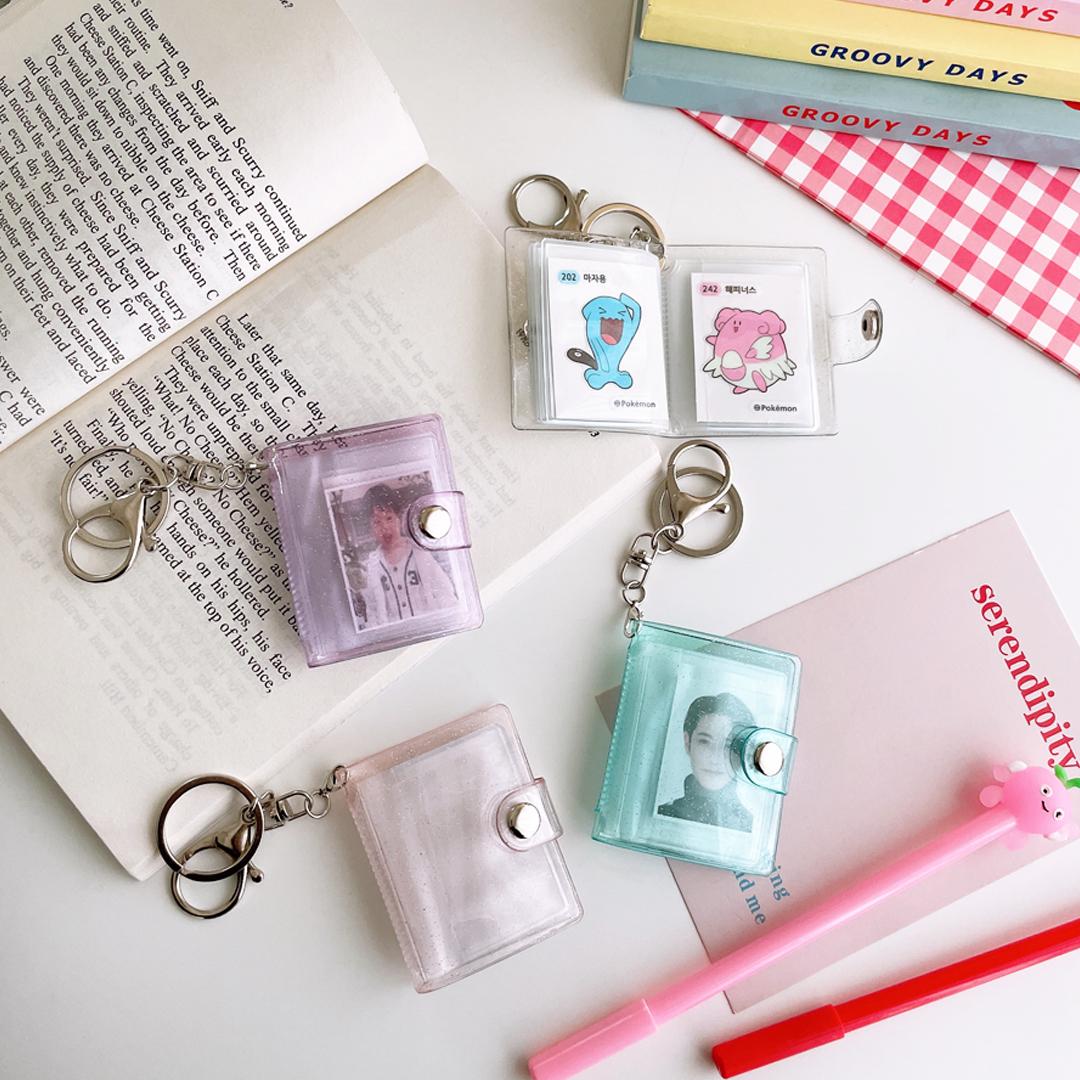 "친구/우정선물,덕질필수템" 미니 증명 사진 바인더 증사 콜북 띠부씰 스티커 키링 콜렉트북