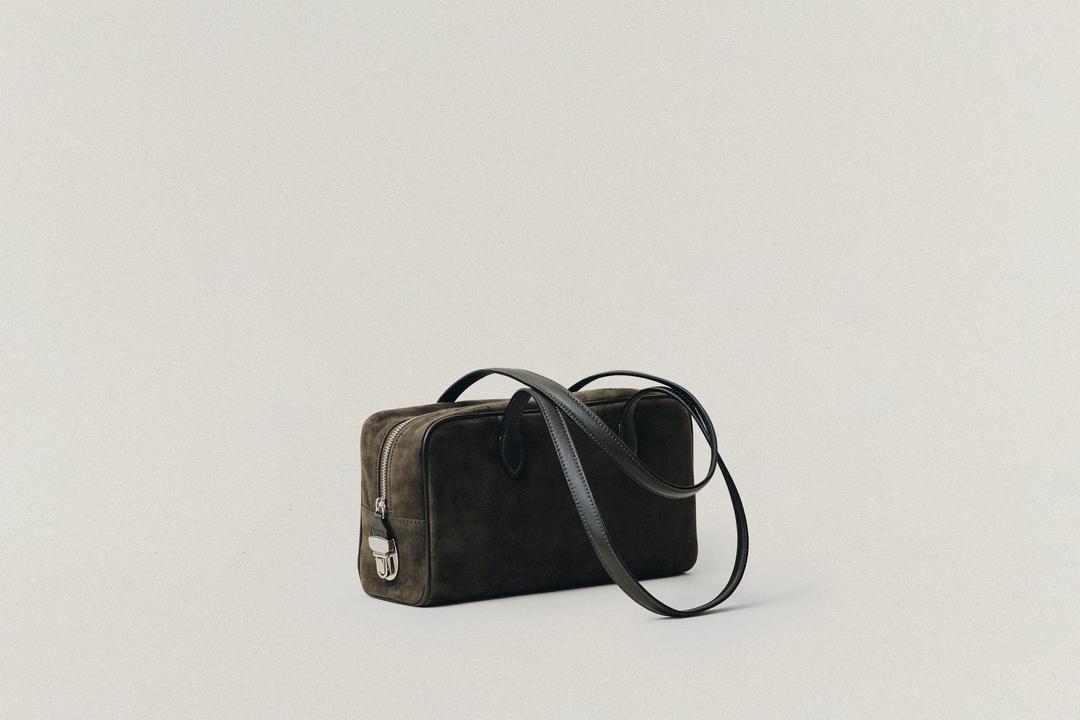 SAC LOQUET SMALL SUEDE KHAKI