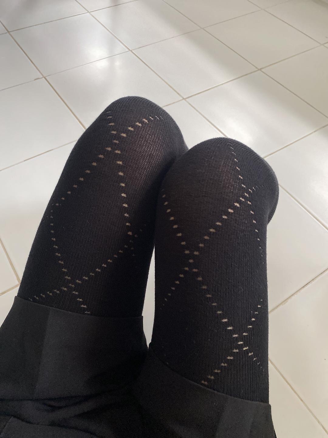 드레스코드에이치디 [당일출고] 펀칭 아가일 스타킹 다아몬드 면 팬티스타킹 패턴 타이즈 3color