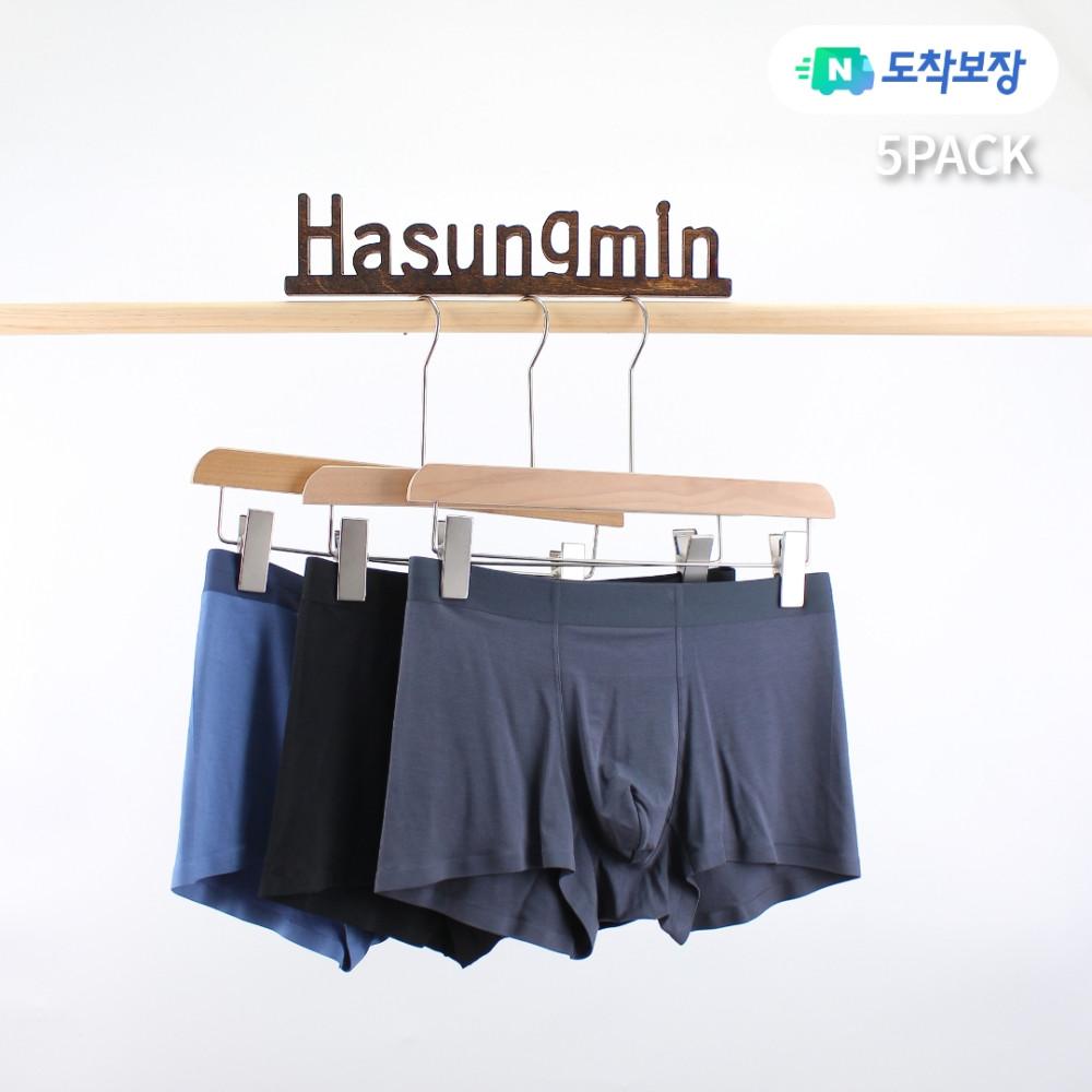 [5pack]부드러운 모달 퓨징 심리스 드로즈 5매입