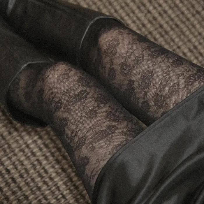 빈티지 로즈 스타킹 (2colors)