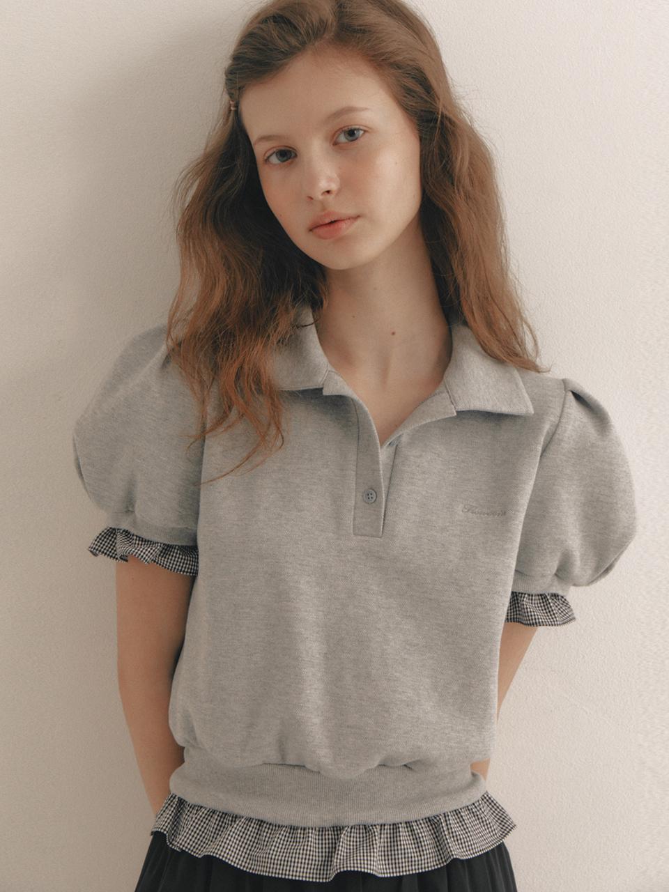Blooming Frill PK T-shirt(2color)[3/13 예약배송]