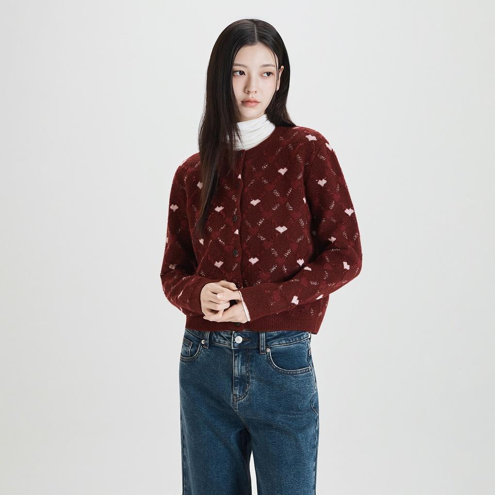 아가일 스티치 가디건_MIWCKFV15T