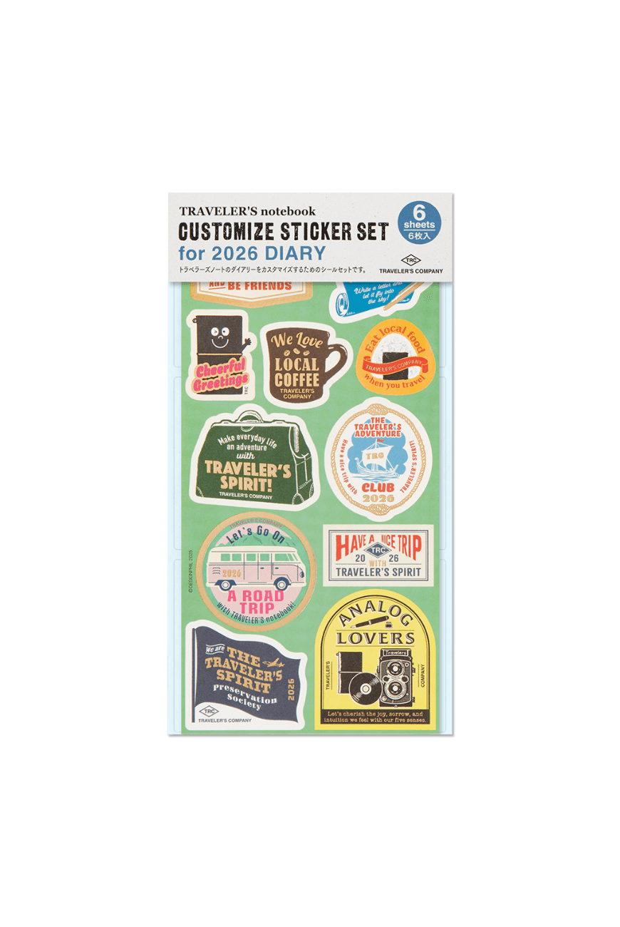 커스터마이즈 스티커 2026 Traveler's Notebook Customized Stickers
