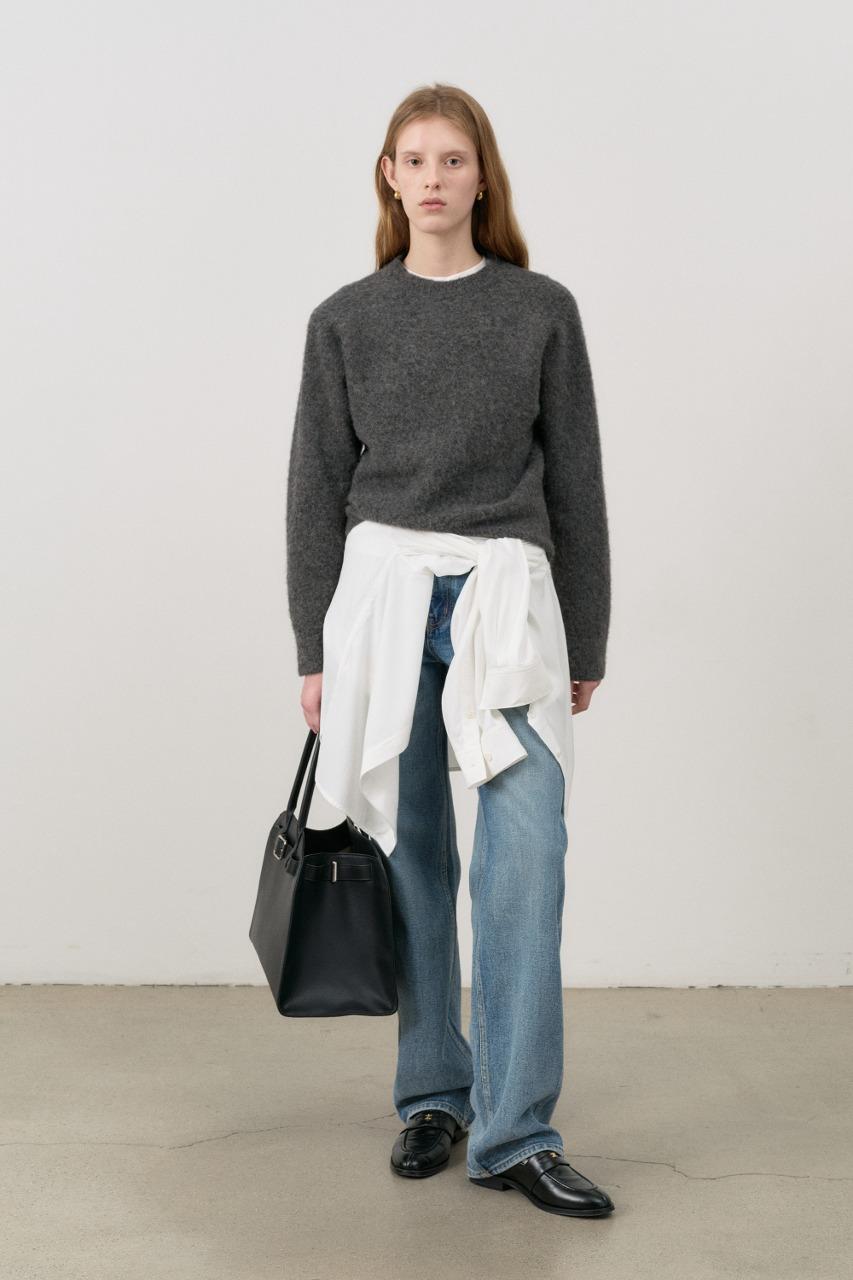 UNISEX SHAGGY DOG SWEATER CHARCOAL GREY